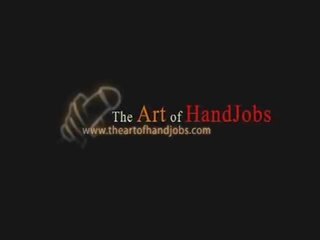 該 藝術 的 handjobs: 真棒 灰機 為 巨乳 媽媽我喜歡操