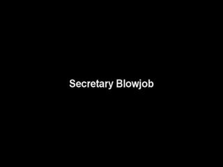 Milf Mia: sexy and randy secretary sucking a big cock.