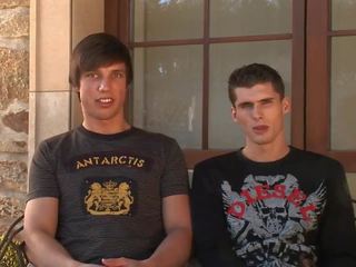 Two inviting Dudes Fuck For The First Time