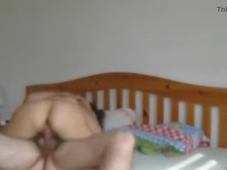 Spying my mom cumming on cock her teenager