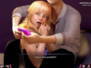 Doppelt homework &vert; desiring blond teenager jung frau versuche bis distract beau aus gaming von vorführung sie heiß groß arsch und reiten seine manhood &vert; meine sexiest gameplay momente &vert; teil &num;14